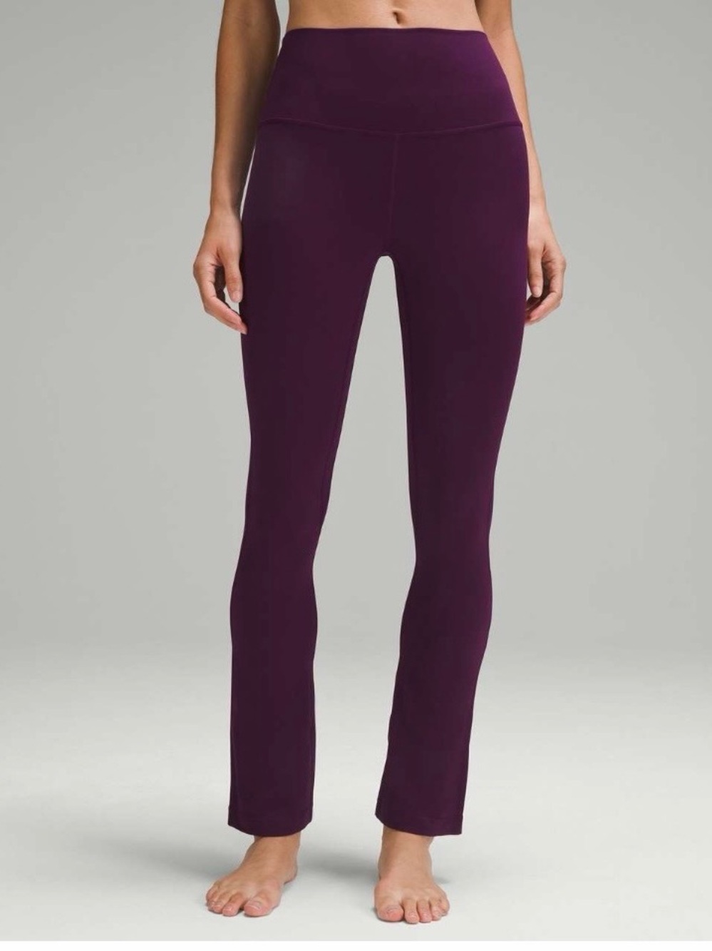 lululemon Align Mini-Flare Pant Extra Short Dramatic Magenta W5FCHSNWT Size 12